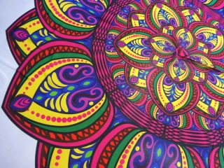 Šifón biely "mandala" - raport